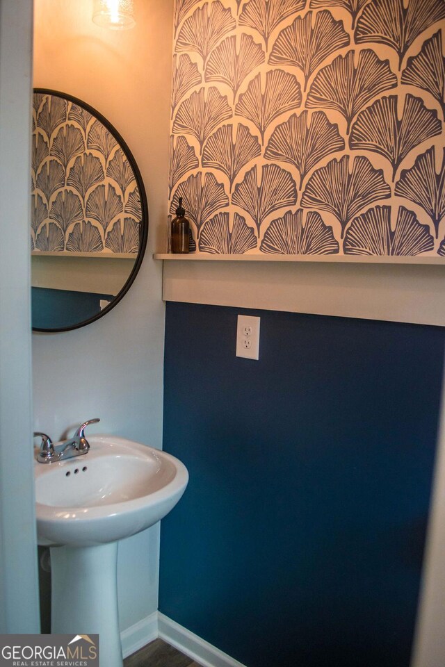 bathroom with a sink