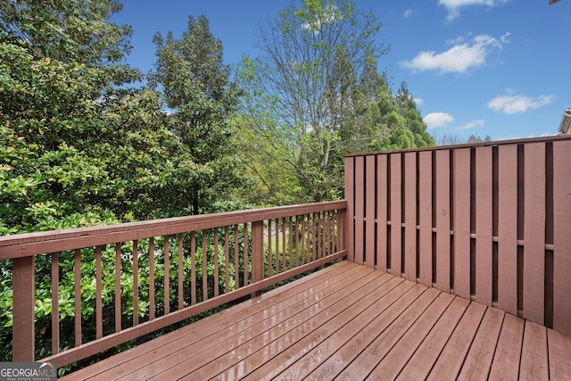 view of deck