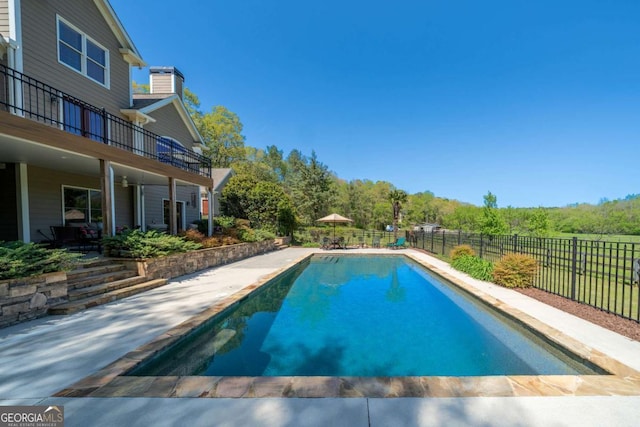 20 Rivercreek Xing, Kingston, GA 30145 - view of pool with a patio area