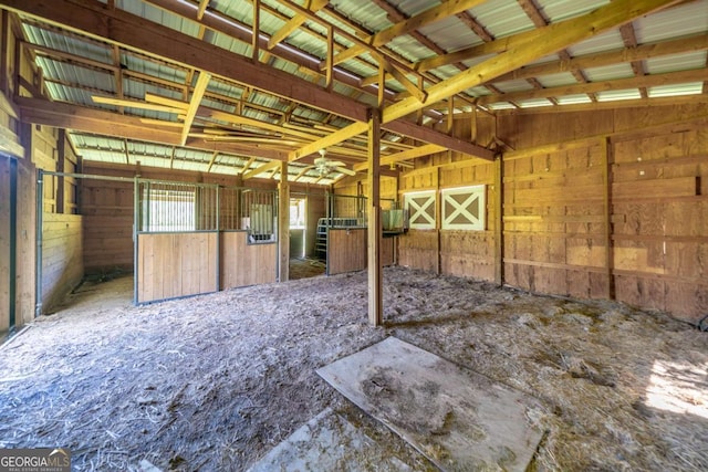 view of horse barn