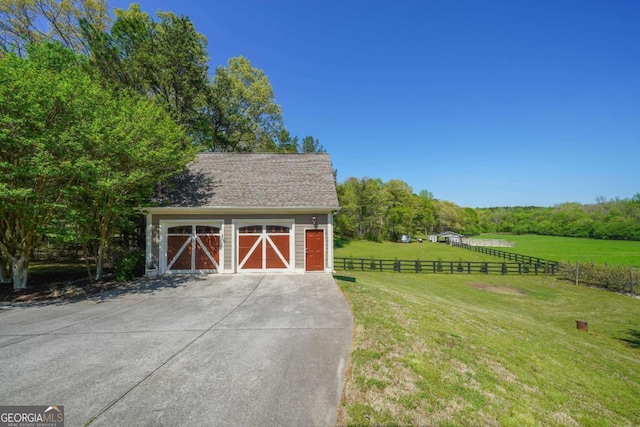 20 Rivercreek Xing, Kingston, GA 30145 - detached garage with a wooded view