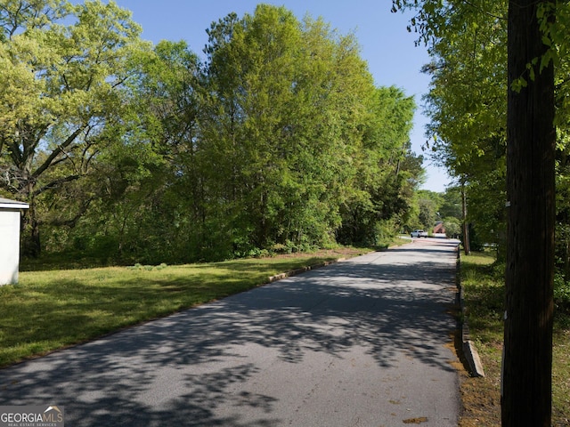view of road
