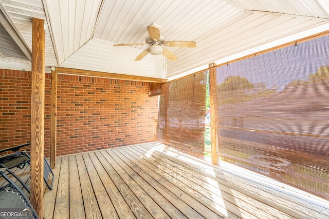 1 Graben Dr NW, Rome, GA 30165 - deck with a ceiling fan