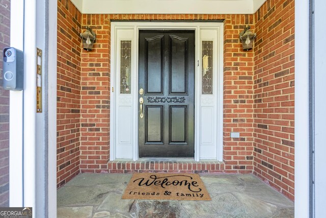 1 Graben Dr NW, Rome, GA 30165 - doorway to property featuring brick siding