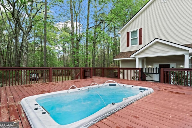 2455 Horseleg Creek Rd SW, Rome, GA 30165 - view of swimming pool featuring a deck and hot tub deck surround