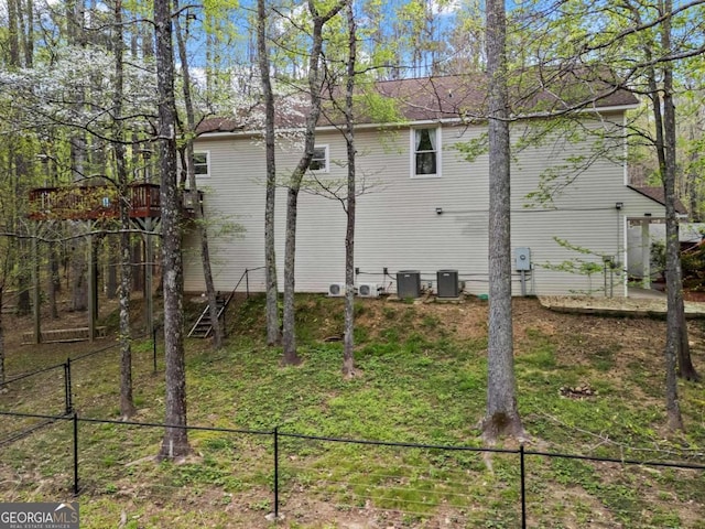 2455 Horseleg Creek Rd SW, Rome, GA 30165 - view of home's exterior featuring cooling unit and fence
