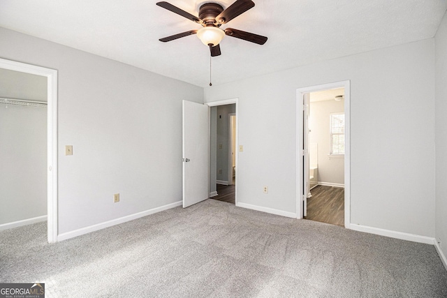 3742 Linecrest Rd, Ellenwood, GA 30294 - unfurnished bedroom featuring baseboards, carpet, and ensuite bath