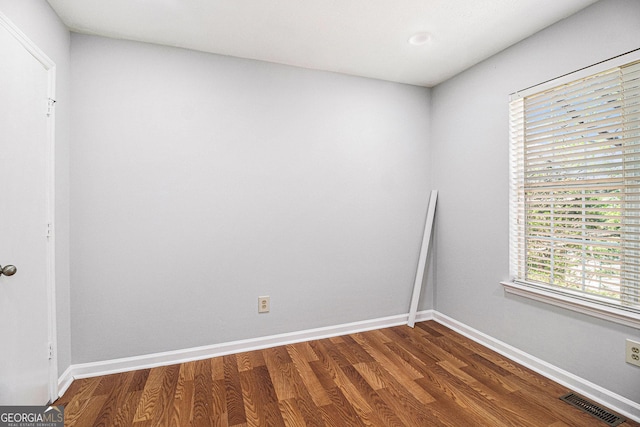 3742 Linecrest Rd, Ellenwood, GA 30294 - unfurnished room featuring wood finished floors, baseboards, and visible vents