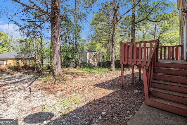 3742 Linecrest Rd, Ellenwood, GA 30294 - view of yard with a storage shed and an outbuilding