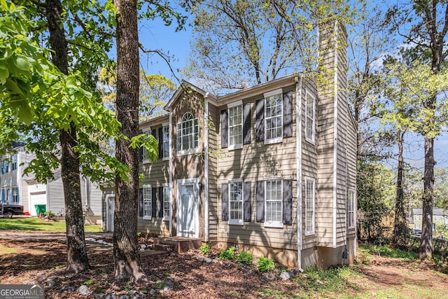 3742 Linecrest Rd, Ellenwood, GA 30294 - view of front of house featuring a chimney