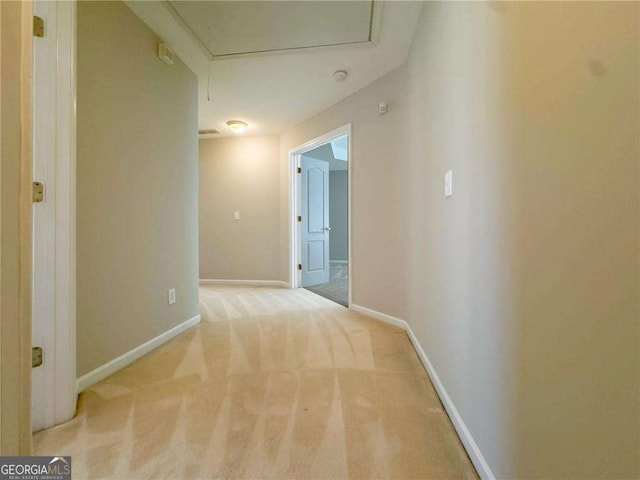 3195 Vickery Dr NE, Marietta, GA 30066 - hallway with baseboards and carpet floors
