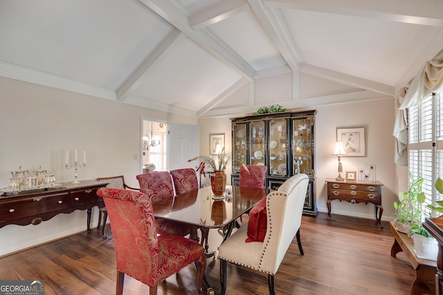 1826 Bedfordshire Ct, Decatur, GA 30033 - dining area with dark wood finished floors