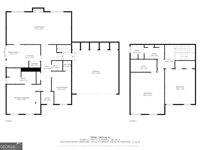 1826 Bedfordshire Ct, Decatur, GA 30033 - floor plan / room layout