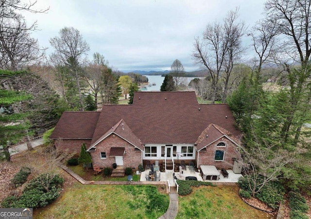 view of front of home with a patio area
