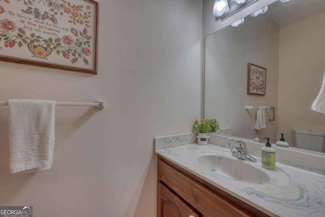 1891 Cedar Cliff Rd, Hiawassee, GA 30546 - half bathroom with vanity and toilet