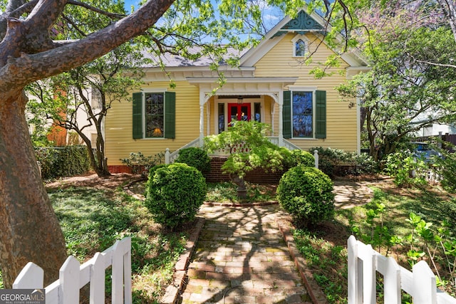 218 Barry St, Decatur, GA 30030 - view of front facade with fence