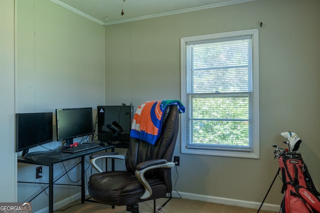 140 Goldust Ave, Clarkesville, GA 30523 - office space with ornamental molding and baseboards
