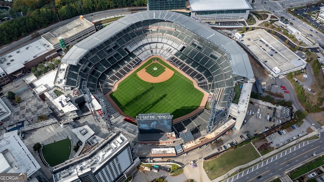 drone / aerial view