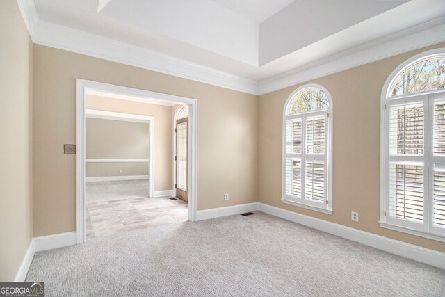 110 Kylemore Pass, Tyrone, GA 30290 - carpeted empty room featuring crown molding and baseboards