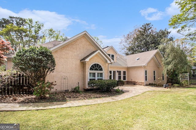 view of front of property with stucco siding