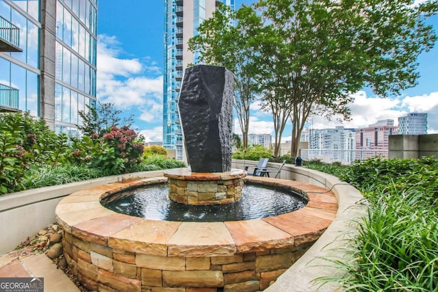 surrounding community with a view of city