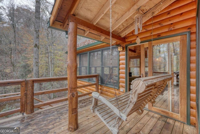 2479 Plum Orchard Rd Unit 1 & 2, Clayton, GA 30525 - view of wooden deck
