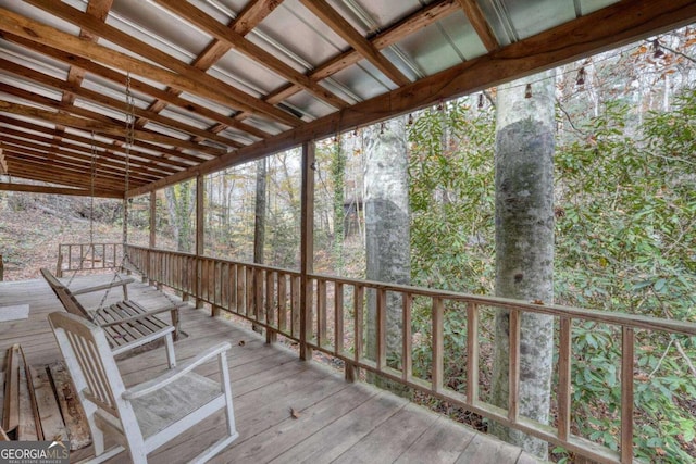 2479 Plum Orchard Rd Unit 1 & 2, Clayton, GA 30525 - view of wooden deck