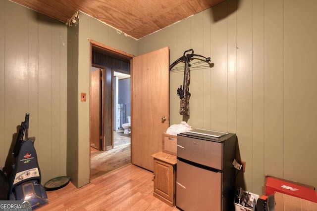 2479 Plum Orchard Rd Unit 1 & 2, Clayton, GA 30525 - hallway with light wood-type flooring and wooden ceiling