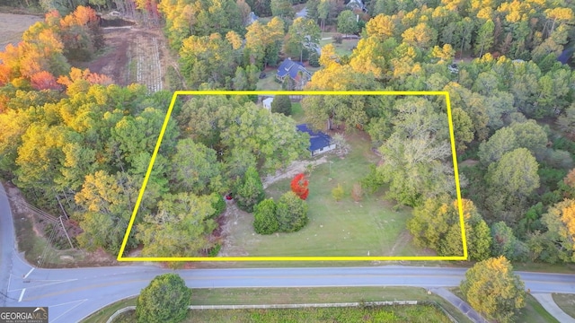 21 W Lake Dr, Oxford, GA 30054 - aerial view featuring a view of trees