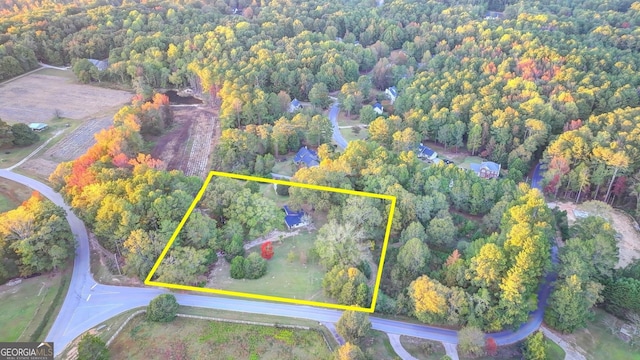 21 W Lake Dr, Oxford, GA 30054 - aerial view featuring a wooded view