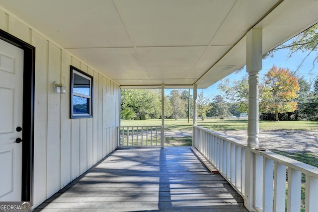 21 W Lake Dr, Oxford, GA 30054 - deck with a porch
