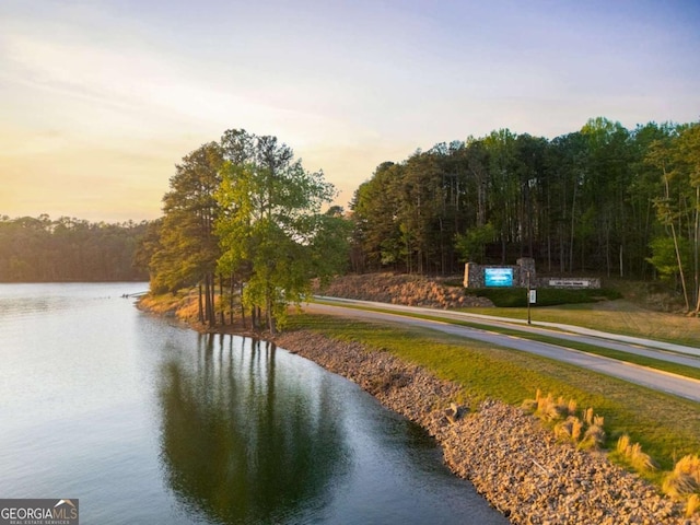 6477 Old Shadburn Ferry Rd, Buford, GA 30518 - water view featuring a forest
