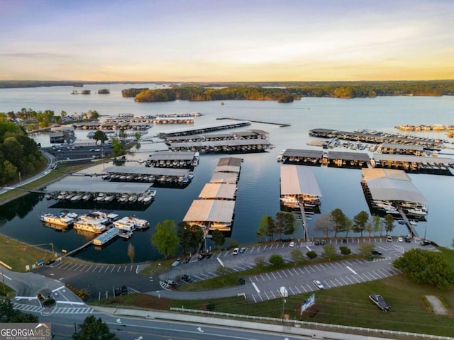6477 Old Shadburn Ferry Rd, Buford, GA 30518 - view of property location with a large body of water and a marina