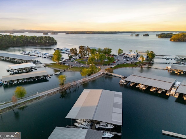 6477 Old Shadburn Ferry Rd, Buford, GA 30518 - aerial view at dusk of a water view