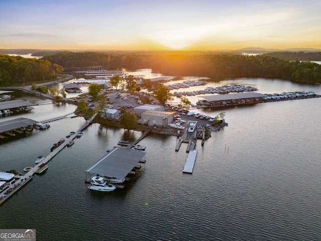 6477 Old Shadburn Ferry Rd, Buford, GA 30518 - aerial view at dusk of a water view