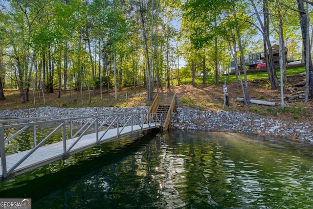 6477 Old Shadburn Ferry Rd, Buford, GA 30518 - dock area featuring a water view