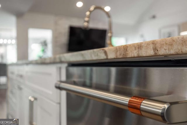6477 Old Shadburn Ferry Rd, Buford, GA 30518 - kitchen view of white cabinetry and light countertops