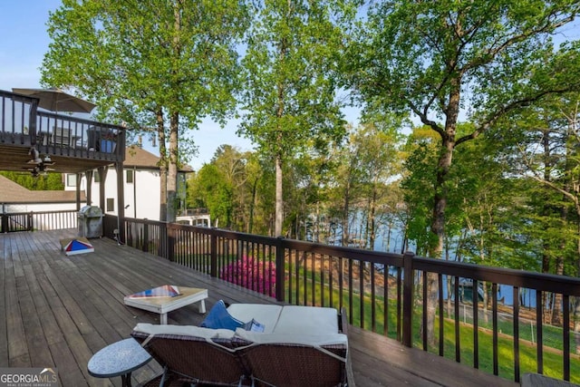 6477 Old Shadburn Ferry Rd, Buford, GA 30518 - deck featuring grilling area