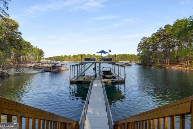6477 Old Shadburn Ferry Rd, Buford, GA 30518 - dock area featuring a water view