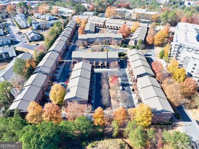 aerial view featuring a city view