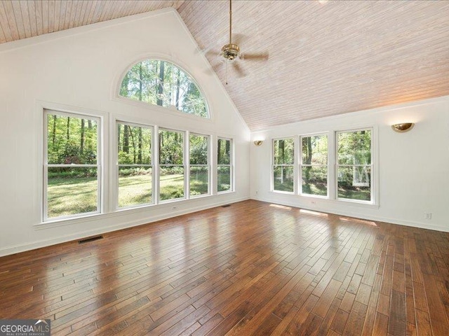 5761 Kentucky Downs Dr, Macon, GA 31210 - unfurnished sunroom with lofted ceiling and plenty of natural light