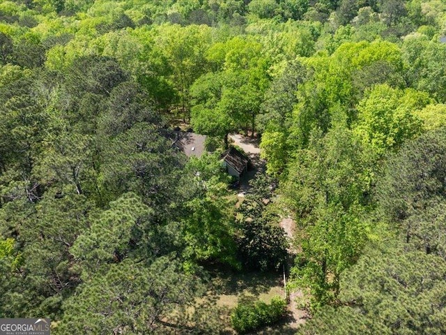 5761 Kentucky Downs Dr, Macon, GA 31210 - aerial view of a heavily wooded area