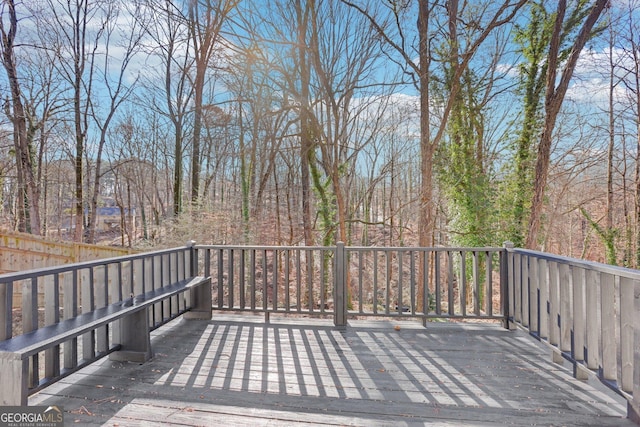 5465 N Fork Dr SW, Lilburn, GA 30047 - view of wooden terrace