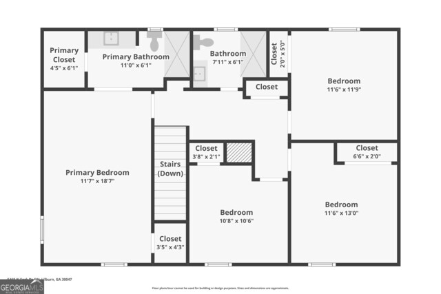 5465 N Fork Dr SW, Lilburn, GA 30047 - view of layout