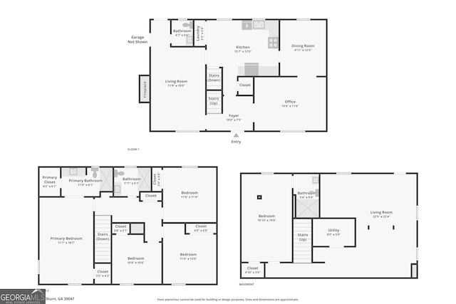 5465 N Fork Dr SW, Lilburn, GA 30047 - view of layout