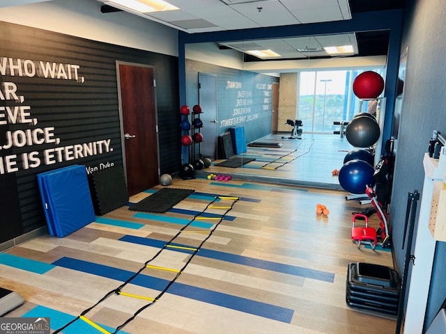 view of exercise room