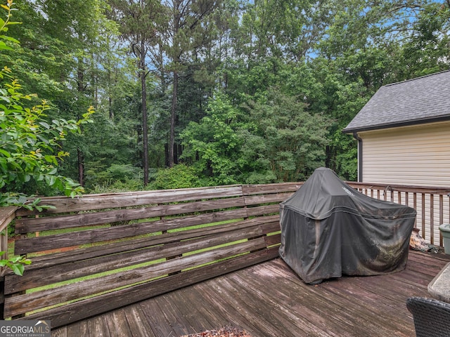 75 The Farm Rd, Mcdonough, GA 30252 - wooden deck with area for grilling