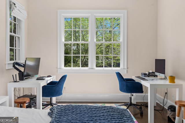 1116 Dan Johnson Rd NE, Atlanta, GA 30307 - office featuring baseboards and wood finished floors