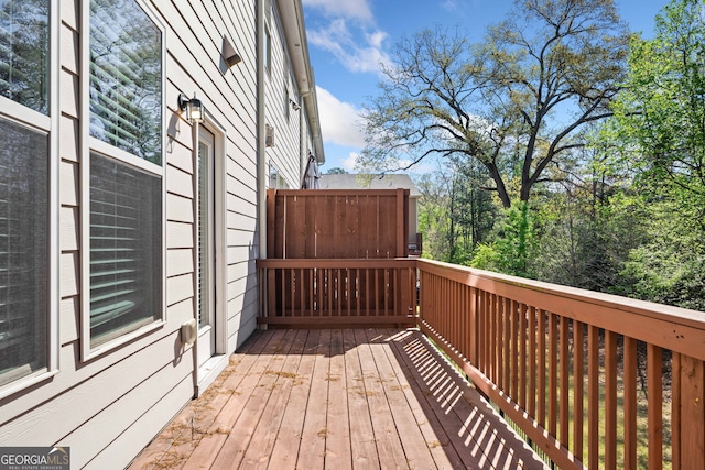 view of deck