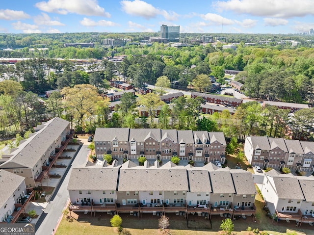 bird's eye view with a residential view
